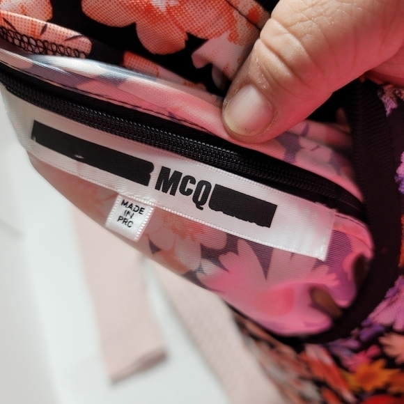 McQ Alexander McQueen Floral Plaid Hybrid Top Shirt 40 or US 4 Wool Viscose - Picture 10 of 11